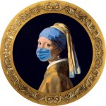 Republic of Chad 1 oz GIRL WITH A PEARL EARRING - Vermeer series LOCKDOWN ART Silver coin 5000 Francs 2023